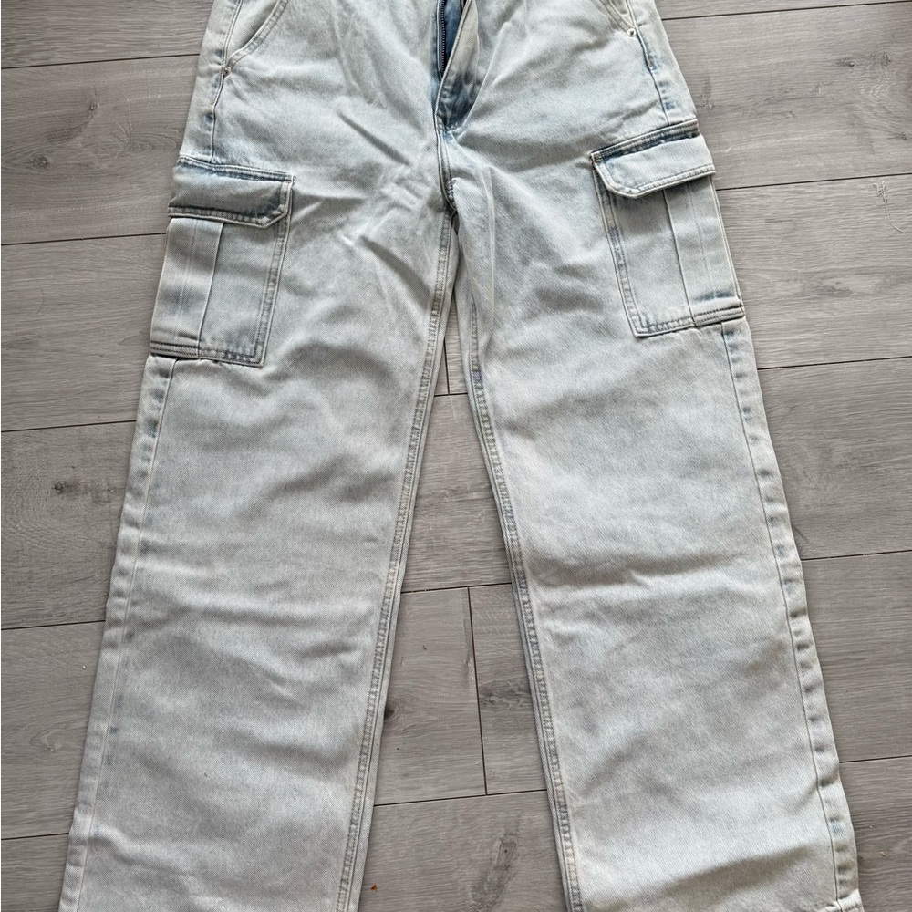 Meshki Light blue Cargo Pants for women